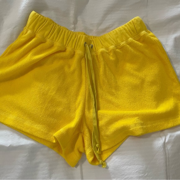 Women’s short Terry shorts with “South Beach” in silver stones. - Picture 2 of 3